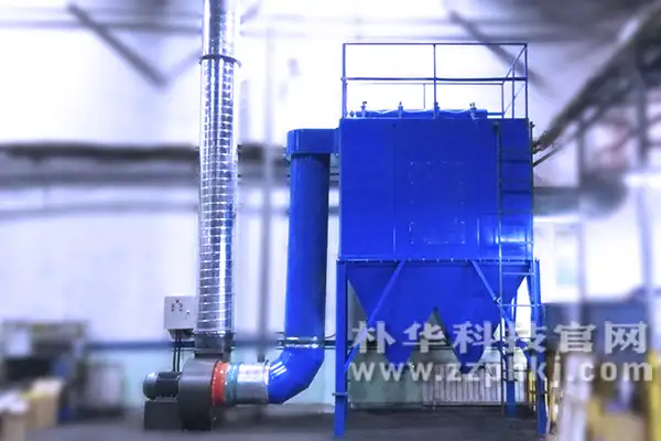 案例：单机滤筒除尘器设备安装在郑州打磨车间